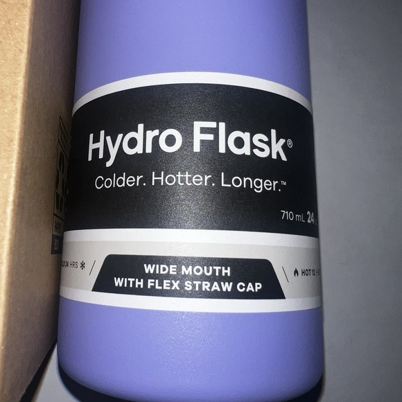 Hydro Flask 24oz Lupine Wide Mouth with Flex Straw Cap Water Bottle NEW IN BOX - Picture 4 of 4